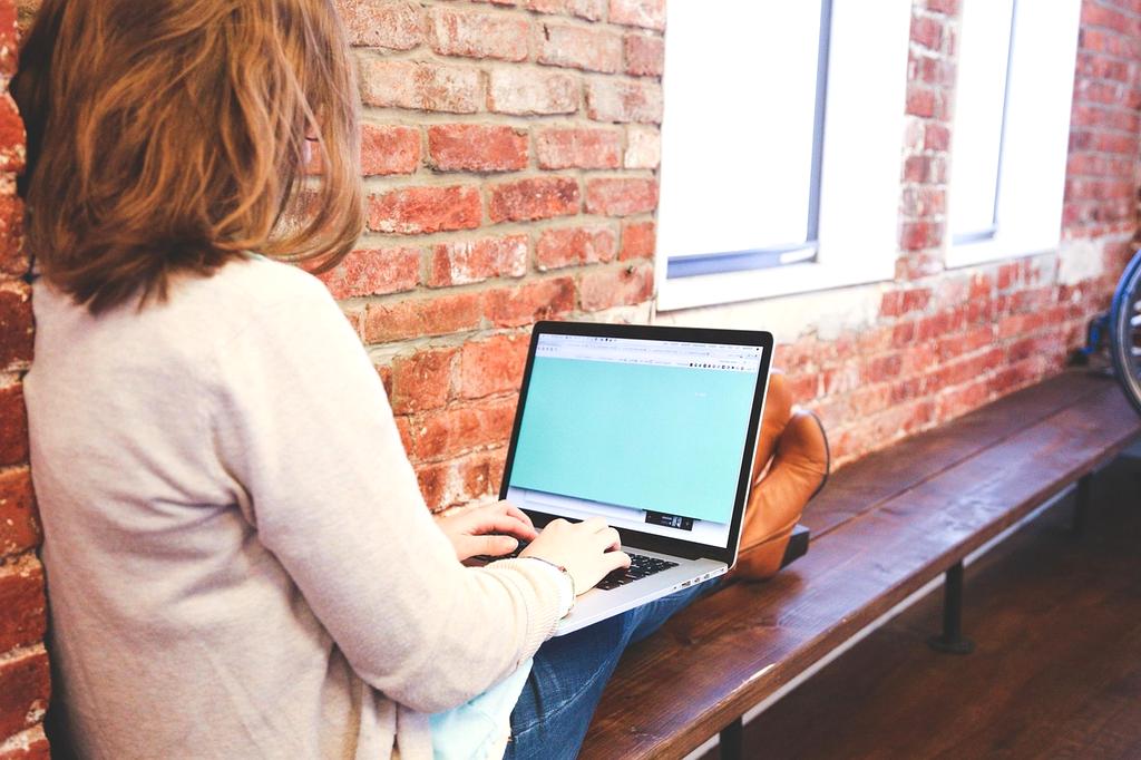 Person watching video lessons